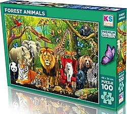 KS Games Orman Hayvanları 100 Parça Puzzle 31504