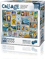 KS Games Postage Stamps Gogh 1000 Parça Puzzle 20760