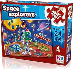 KS Games Space Explorers 24 Parça Jumbo Puzzle 31011
