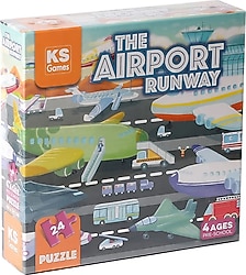 KS Games The Airport Runway Puzzle 24 Parça 32707