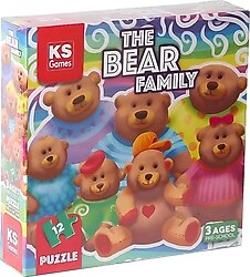 KS Games The Bear Family Puzzle 12 Parça 32705