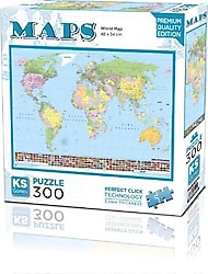 KS Games World Map 300 Parça Puzzle 19264
