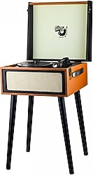 Ktools Long Play Retro K216 Kahverengi Ayaklı Retro Pikap