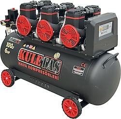 Kuletaş PREMIUM100 6 Hp 100 lt Yağsız Sessiz Premium Kafa Kompresör