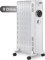 Kumtel KUM-1225S 9 Dilimli 2000 W Beyaz Yağlı Radyatör