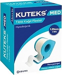 Kuteks Med 1.25cm x 5m Kağıt Flaster