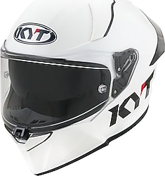 Kyt R2R Plain Full Face Beyaz Motor Kask