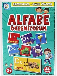 Laço Alfabe Öğreniyorum Okul Öncesi Eğitim Seti 58 Parça