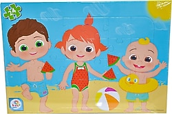 Laço CO7793 Cocomelon Plaj 24 Parca Frame Puzzle