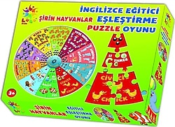 Laço Kids İngilizce Şirin Hayvanlar Eğitici Puzzle