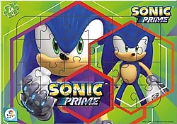 Laço Kids Sonic 48 Parça Frame Puzzle SO7869