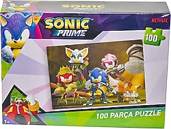 Laço Kids Sonic Prime 100 Parça Puzzle SO7908