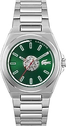 Lacoste Reno LAC2011335 Çelik Kordon Gümüş-Yeşil Erkek Kol Saati