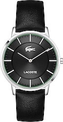 Lacoste Crocorigin LAC2011472 Deri Kordon Siyah Erkek Kol Saati