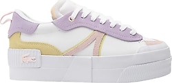 Lacoste L004 Platform Beyaz-Mor Kadın Sneaker