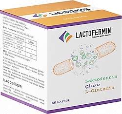 Lactofermin Laktoferrin - Glutamin - Çinko 60 Kapsül