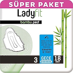Ladyfit Bambu Süper Gece 18'li Ped