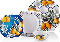 Lamedore Lemons 24 Parça 6 Kişilik Yemek Takımı