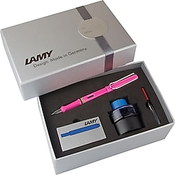 Lamy Safari 13PDS-M Uç Pembe Dolma Kalem Seti