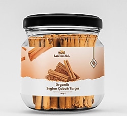 Laraska Organik Seylon Çubuk Tarçın 50 gr