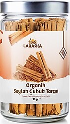 Laraska Organik Seylon Çubuk Tarçın 75 gr