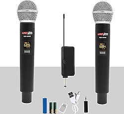 Lastvoice SXC-1099E Şarjlı Çift Kablosuz El Tipi Telsiz Mikrofon