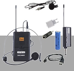 Lastvoice SXC-999Y Kablosuz İkili Yaka Ve Headset Mikrofon