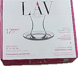 Lav Buket 12 Parça 6 Kişilik Çay Seti