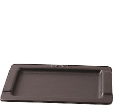 Lava Döküm Dikdörtgen Siyah Servis Tabağı 16x25 cm LV HRC 001