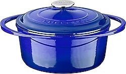 Lava Heritage Yuvarlak Mavi 24 cm Döküm Tencere