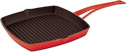 Lava Metal Saplı 26x26 cm Döküm Turuncu Izgara Tava