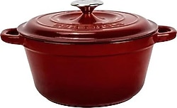 Lava New Heritage Yuvarlak Bordo 26 cm Döküm Tencere