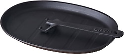Lava Oval Döküm Fajita Tabağı 18x28 cm