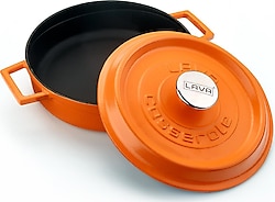 Lava Spring 24 cm Çok Amaçlı Yayvan Döküm Tencere