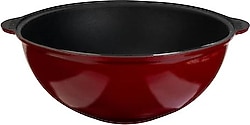 Lava Yuvarlak Bordo 28 cm Döküm Kazan Tencere