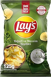 Lays Yoğurt ve Mevsim Yeşillikli Süper Boy Cips 125 gr