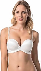 Le Jardin Blanche 7036 Ekru Destekli Balenli Push Up Sütyen