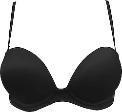 Le Jardin Blanche 7036 Siyah Destekli Balenli Push Up Sütyen