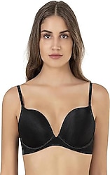 Le Jardin Clara 7033 Siyah Balenli Push Up Sütyen