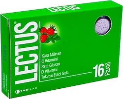 Lectus Kara Mürverli 16'lı Pastil