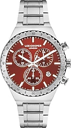 Lee Cooper LC07853.388 Gümüş-Kırmızı Erkek Kol Saati