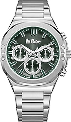 Lee Cooper LC07991.370 Gümüş-Yeşil Erkek Kol Saati