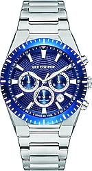 Lee Cooper LC08100.390 Gümüş-Mavi Erkek Kol Saati