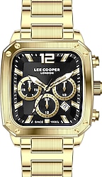 Lee Cooper LC08182.150 Siyah-Altın Erkek Kol Saati