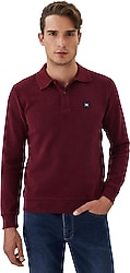 Lee Cooper Newblend Bordo Erkek Sweatshirt