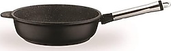 Leggno Fusion Granit 20 cm Çıkarılabilir Çelik Saplı Derin Tava