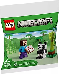 Lego 30672 Minecraft Steve ve Yavru Panda