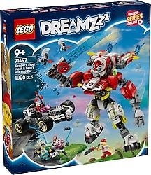 Lego 71497 Dreamzzz Cooper'ın Kaplan Robotu ve Zero'nun Hot Rod Arabası