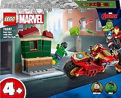 Lego 76287 Marvel Motosikletli Iron Man ve Hulk