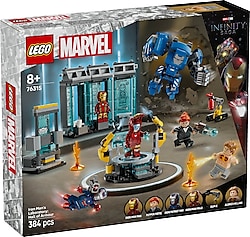 Lego 76315 Marvel Iron Man'in Laboratuvarı Zırh Salonu